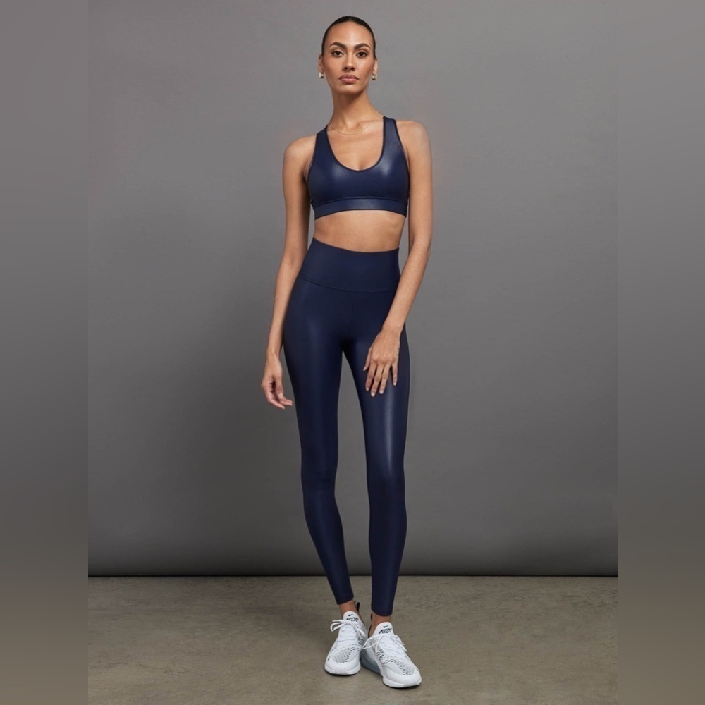 Carbon38 Women’s Takara Shine Leggings Navy Size Small Activewear Athletic